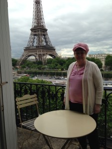 Sharon at Paris apartment